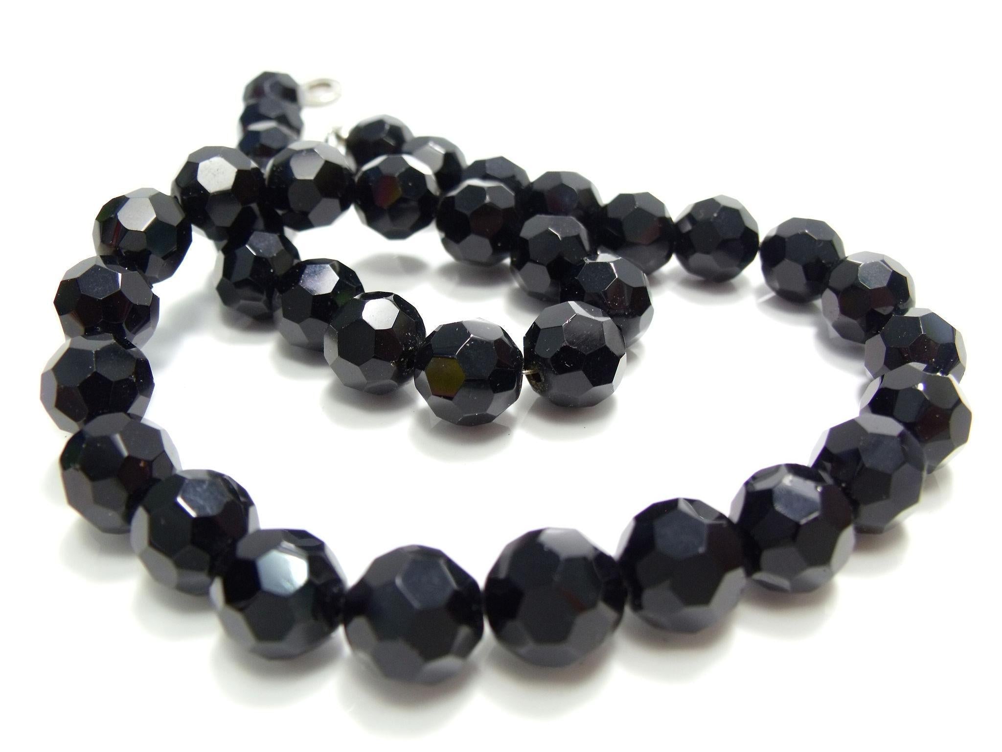 Black Onyx / Black Obsidian Bracelet