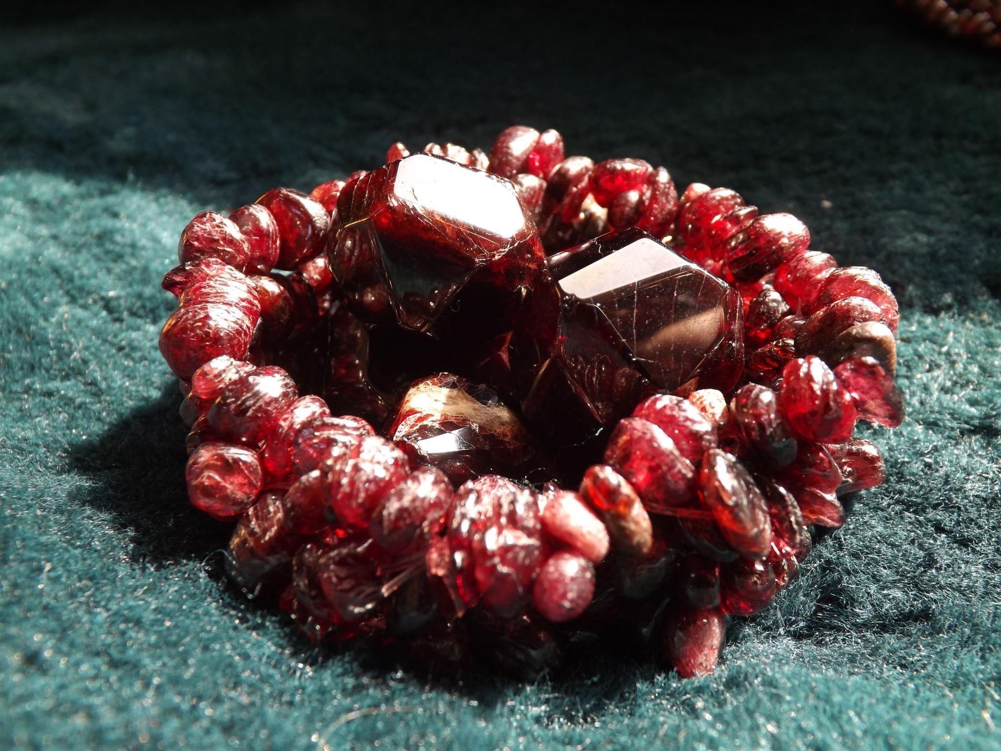 Garnet Crystal Bracelet