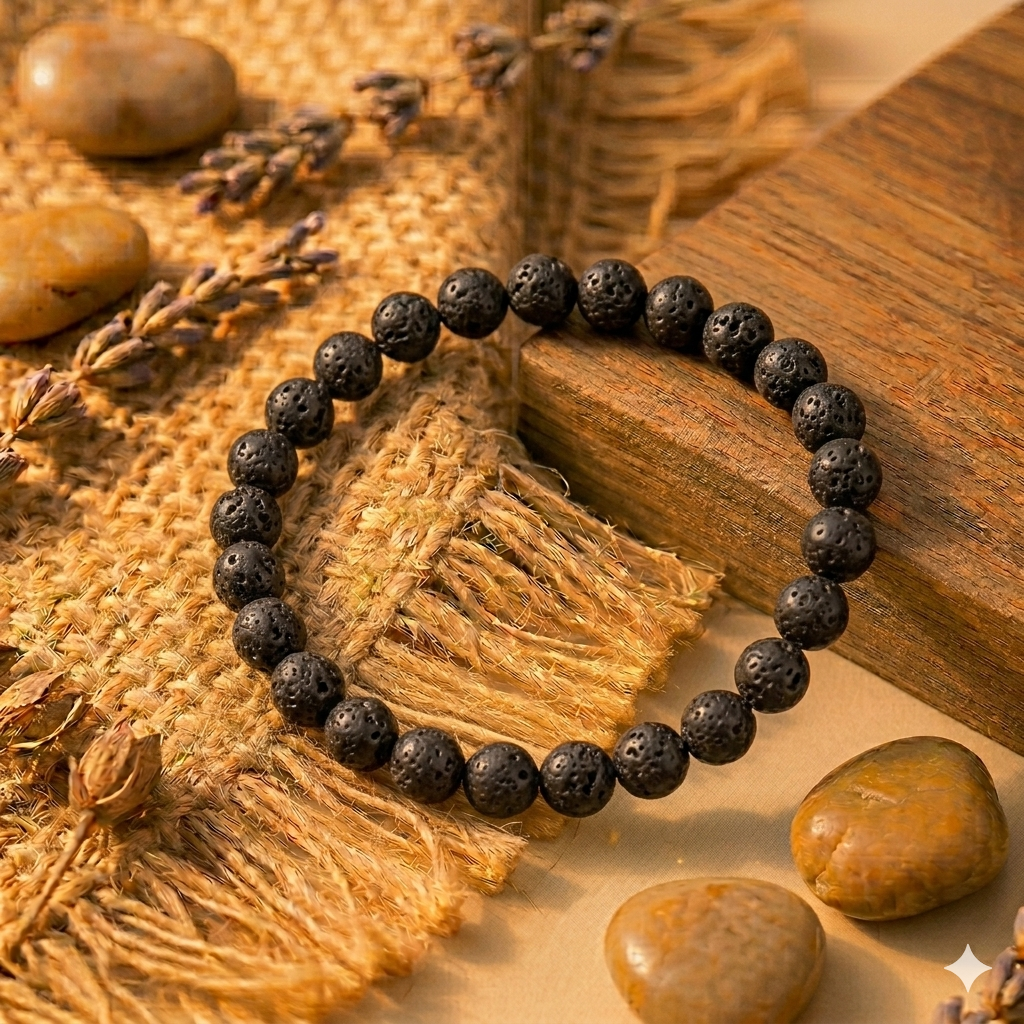 Volcanic Lava Stone Bracelet