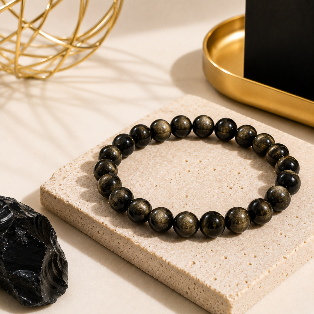 Golden Black Obsidian