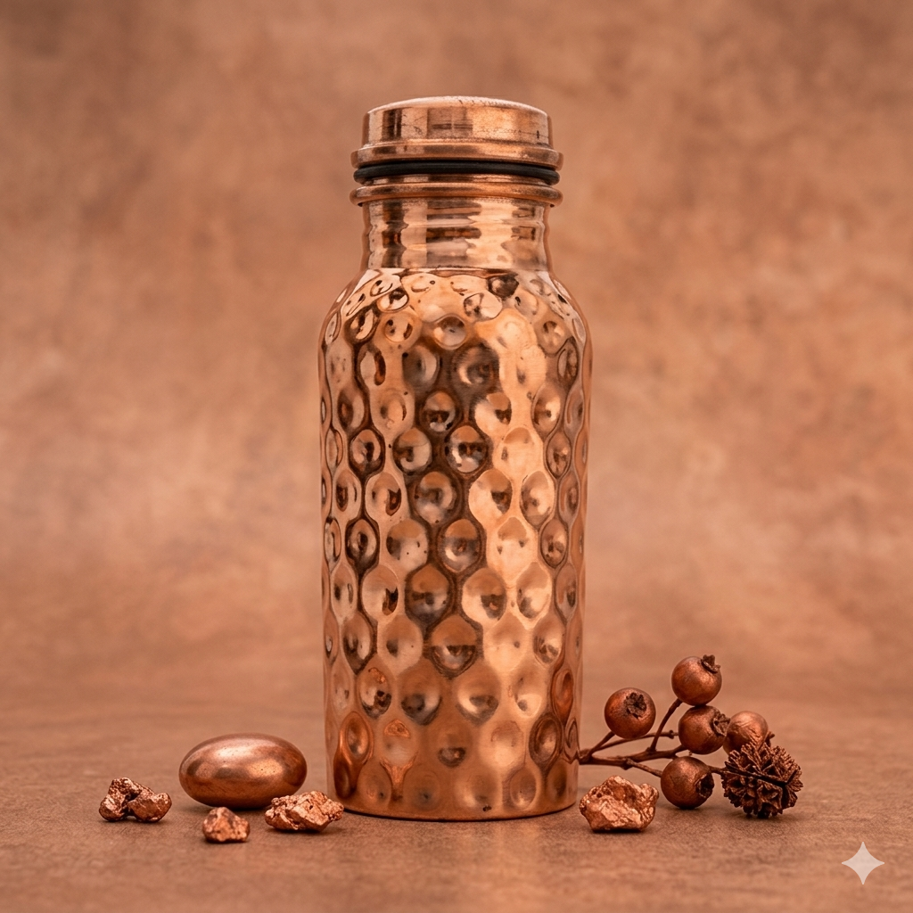 500ml Honey comb copper bottle