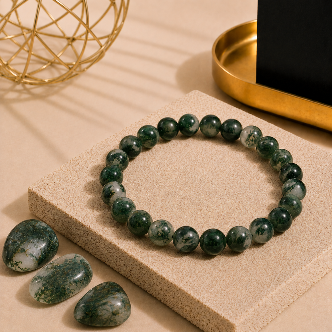 Green Moss agate